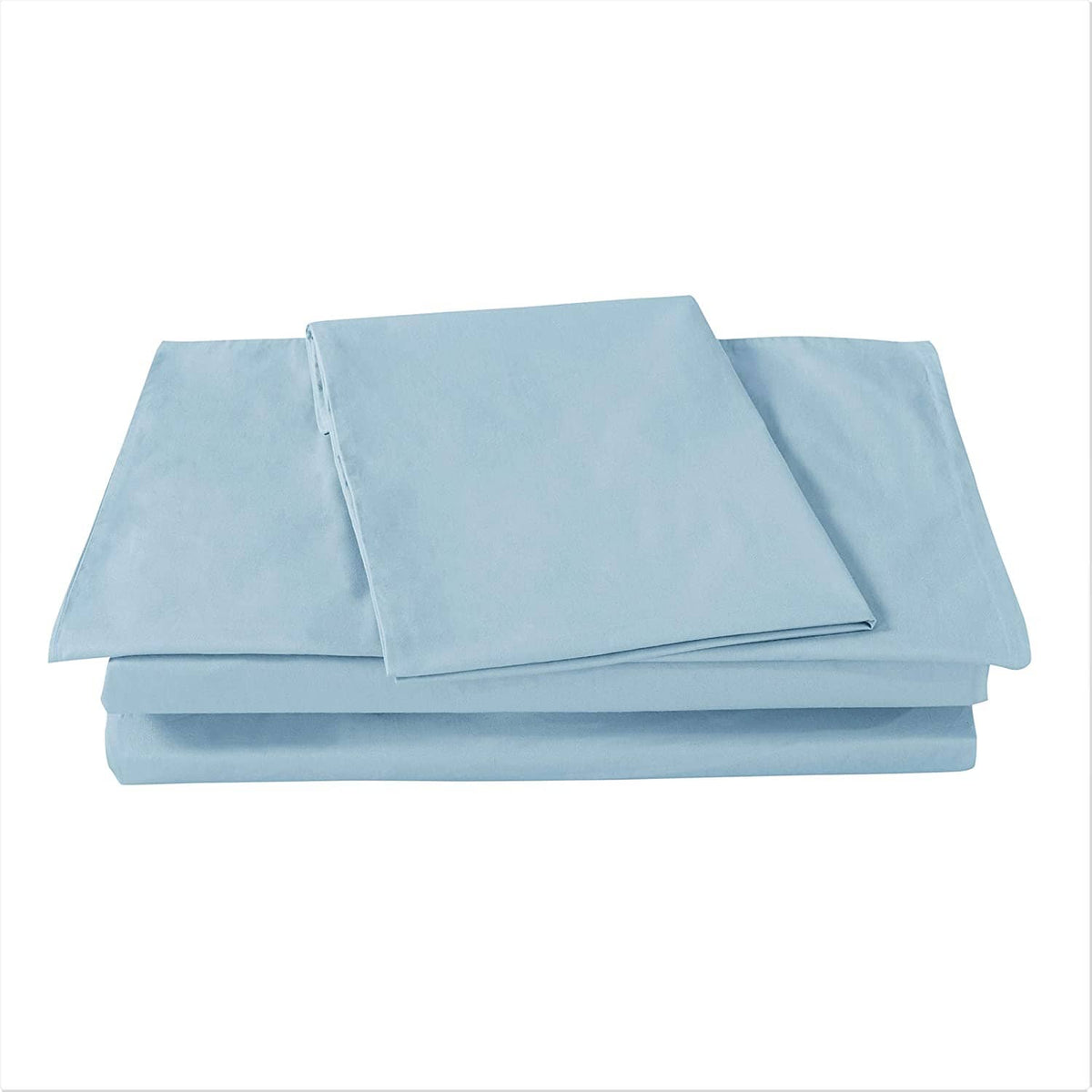 DaDa Cotton Light Sky Blue Fitted Sheet
