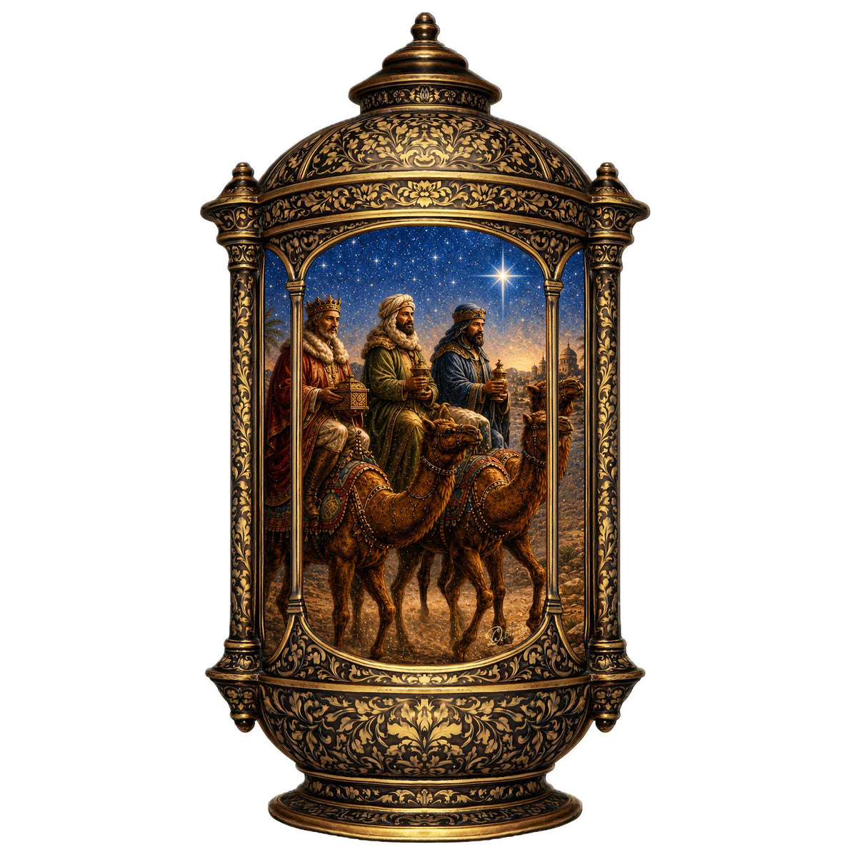 Three Wise Men Nativity Christmas Wooden Door Hanger