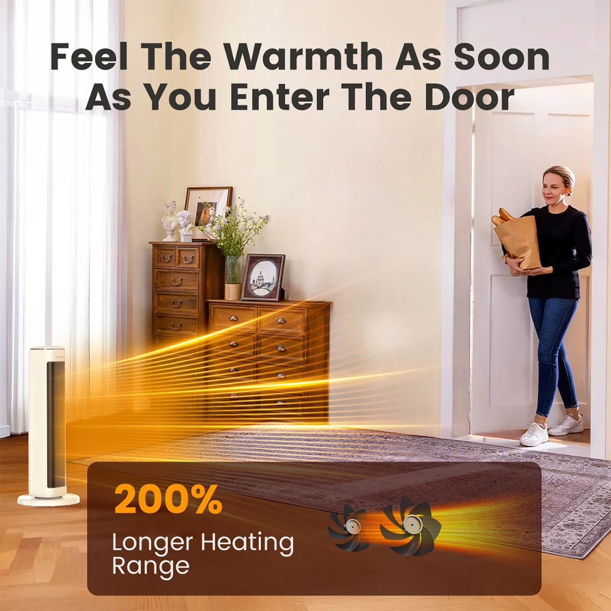 Airmate 25" Ceramic Tower Heater