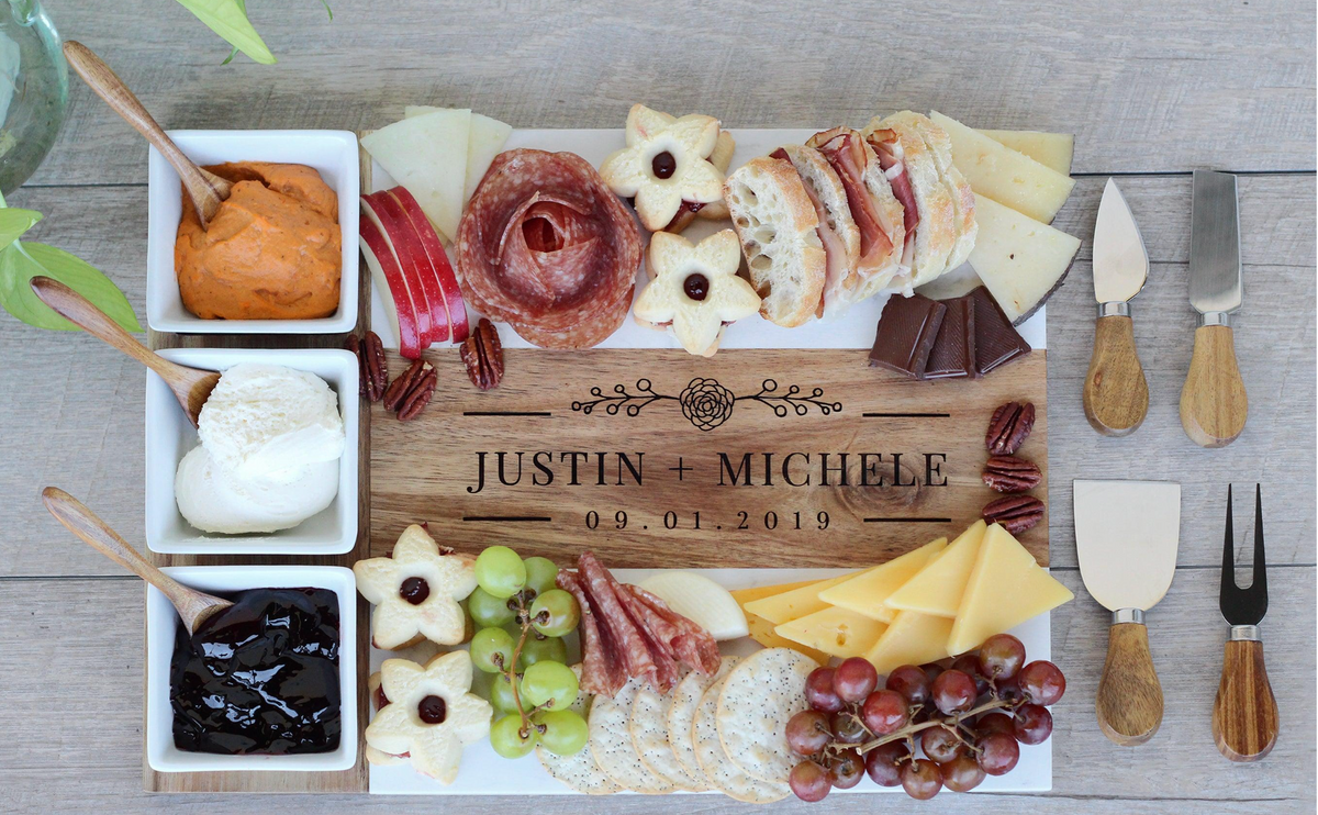Marble Charcuterie Board Set