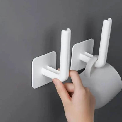 4-Pack Wall-Mount Adhesive Toilet Paper Holders