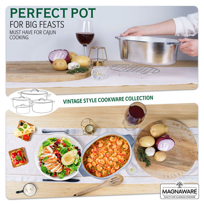 Oval Dutch Oven with Lid - 5 Quart (11 Inch)