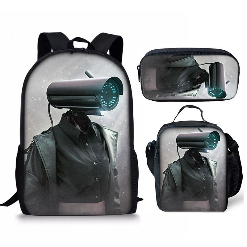 Skibidi Toilet 3-Piece School Backpack Set