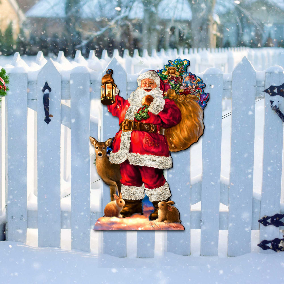 Woodland Santa Wall Door Hanger