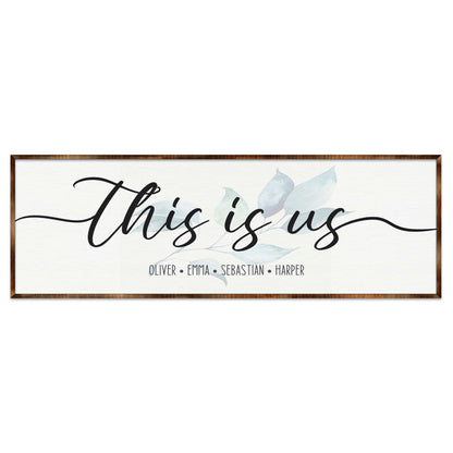 Personalized This Is Us Family Name Sign