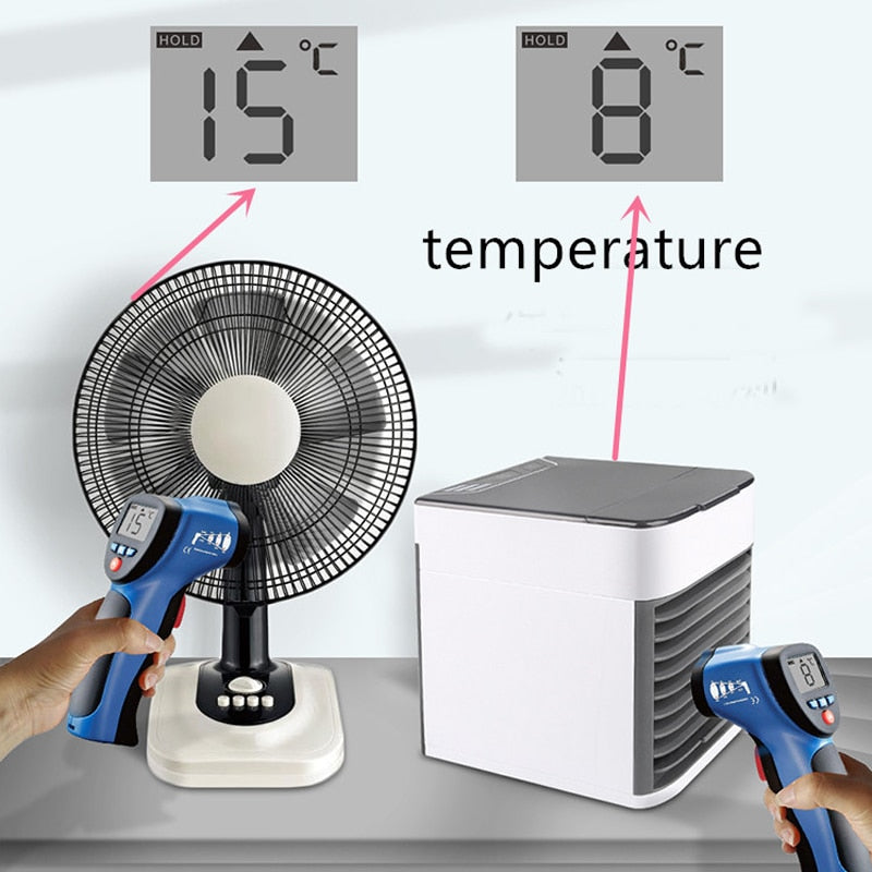 USB Mini Desktop Air Cooler with Humidifier