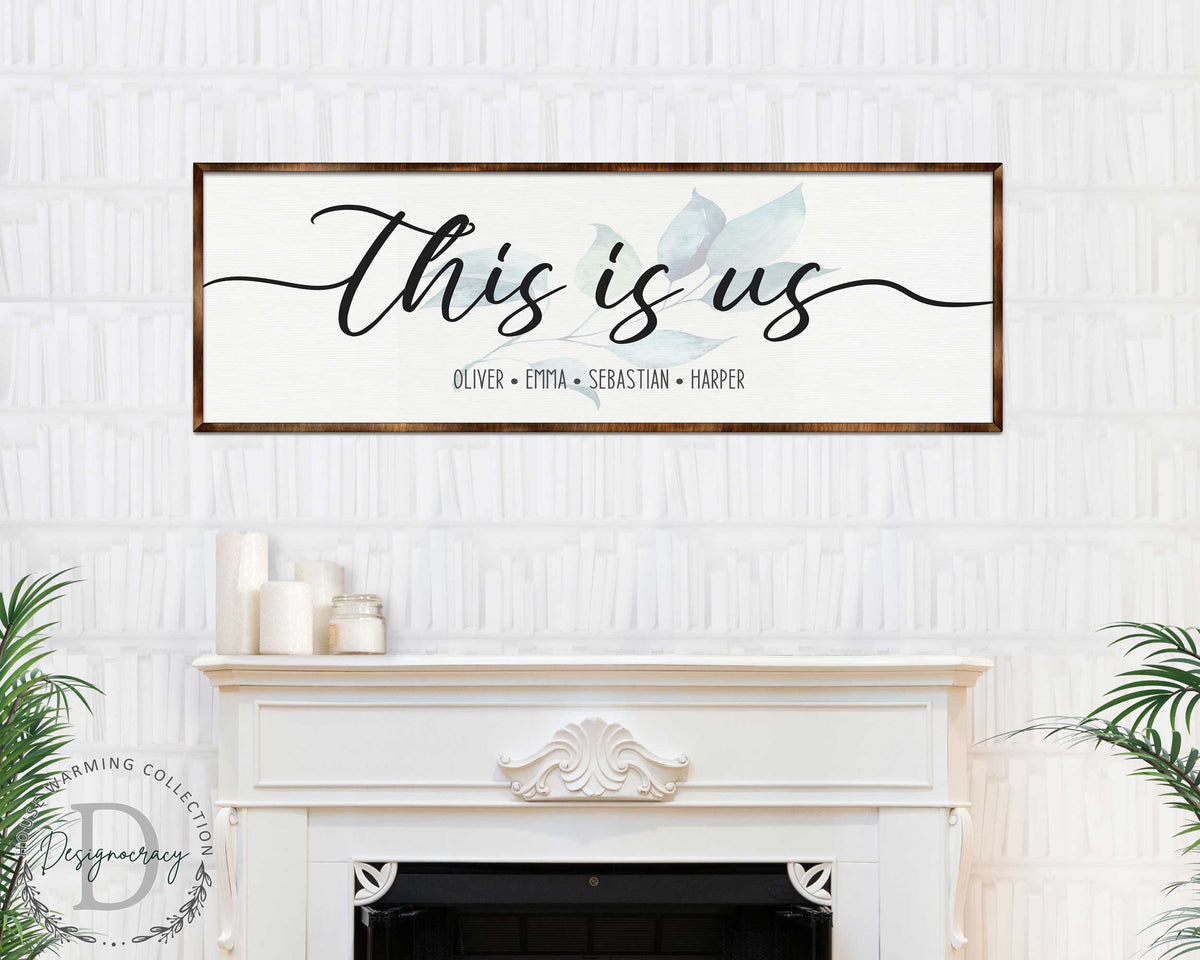 Personalized This Is Us Family Name Sign