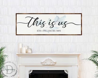 Personalized This Is Us Family Name Sign