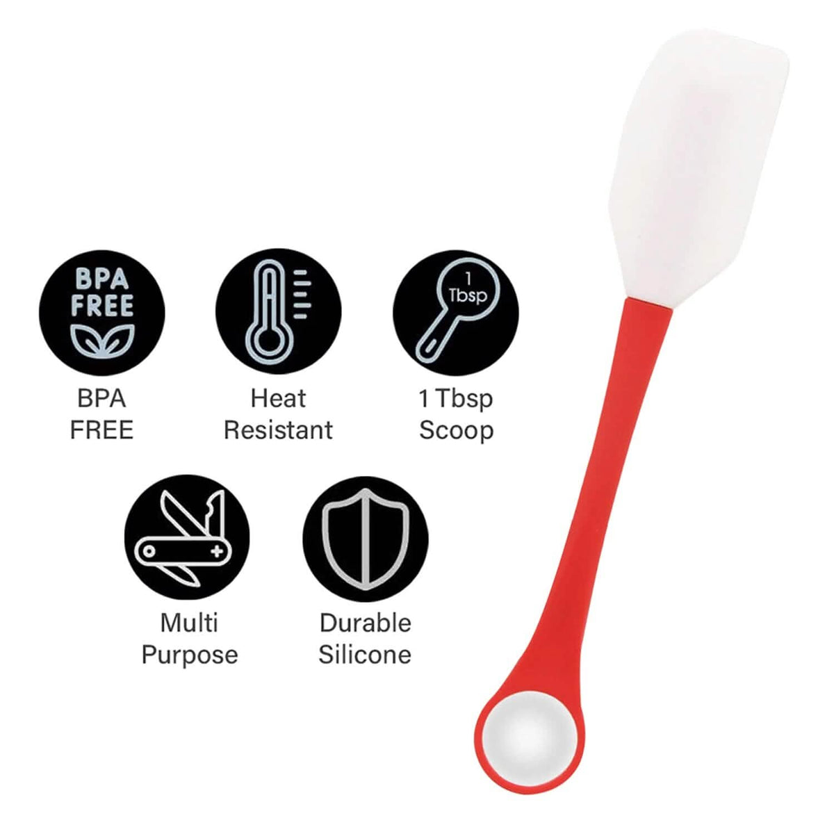 2-in-1 Silicone Cookie Scoop and Spatula