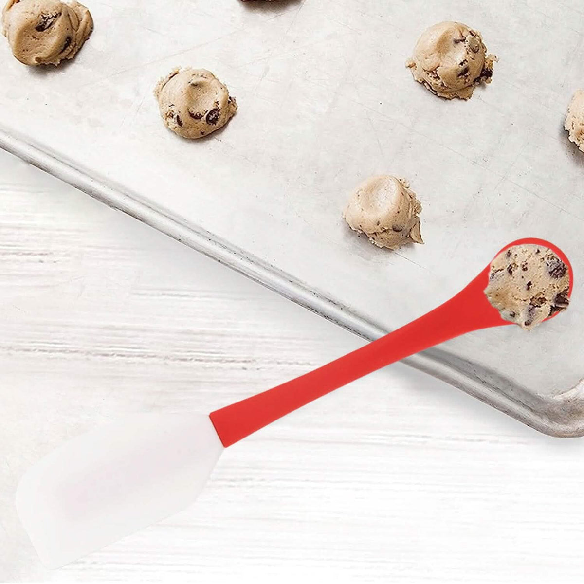 2-in-1 Silicone Cookie Scoop and Spatula