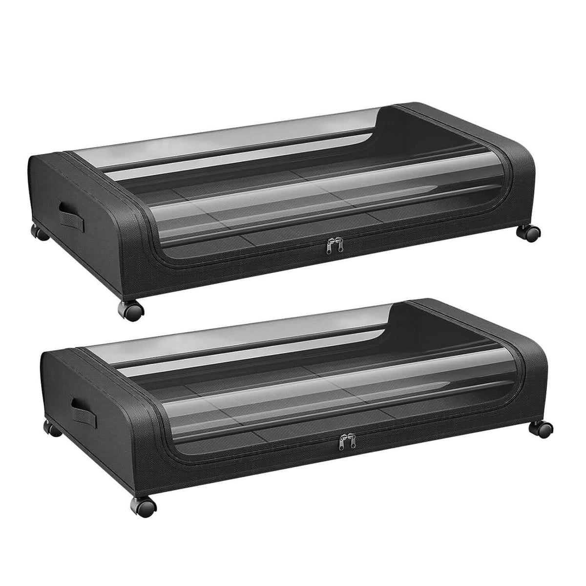 Under-Bed Storage Drawer with Wheels & Clear Window