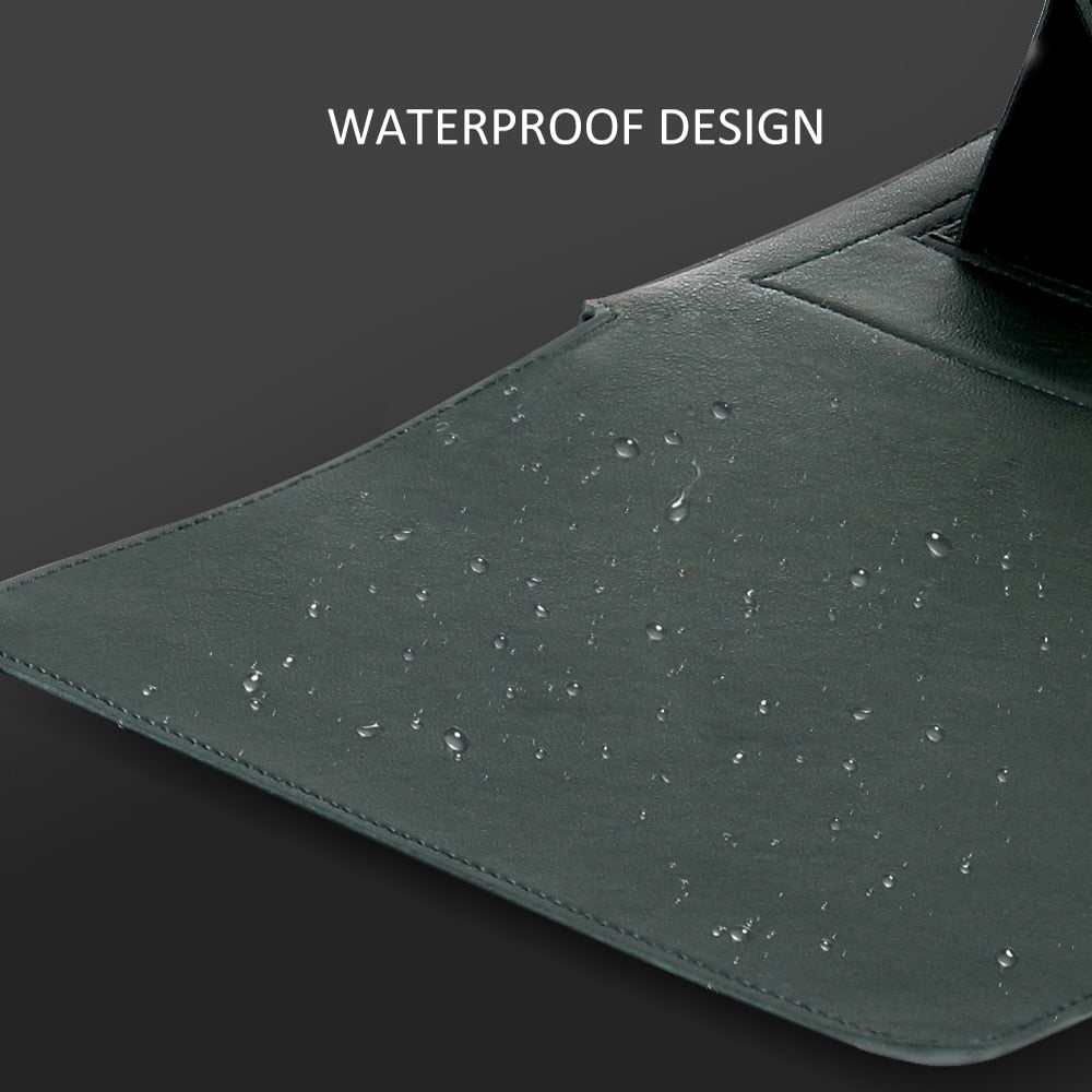 PU Leather Laptop Sleeve with Support Frame