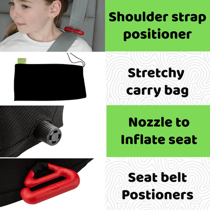 BubbleBum Inflatable Travel Booster Seat, Ages 4–11
