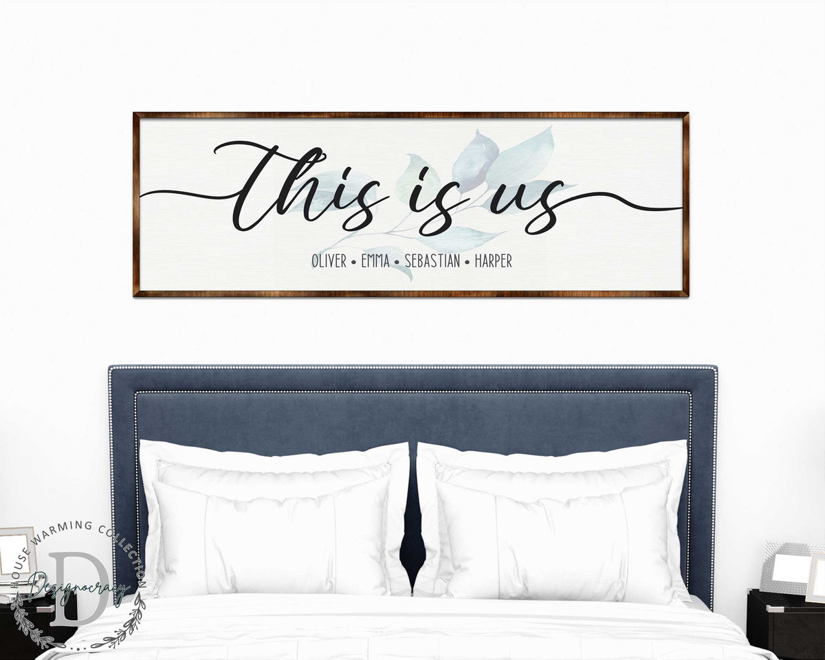 Personalized This Is Us Family Name Sign