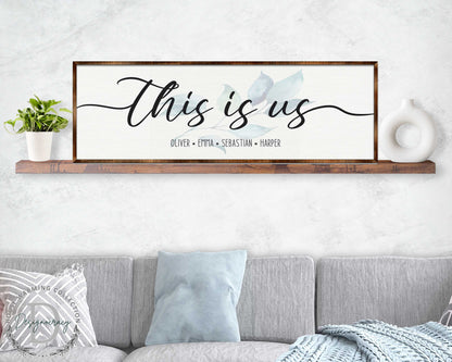Personalized This Is Us Family Name Sign