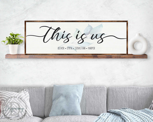 Personalized This Is Us Family Name Sign