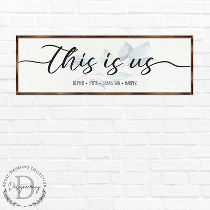 Personalized This Is Us Family Name Sign