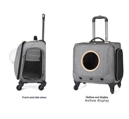 Universal-wheel Portable Pet Travel Carrier