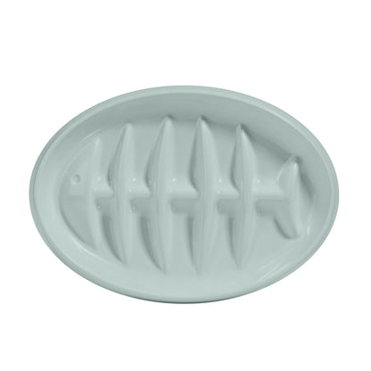 Fishbone Slow Feeder Bowl for Cats & Small Dogs
