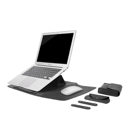 PU Leather Laptop Sleeve with Support Frame