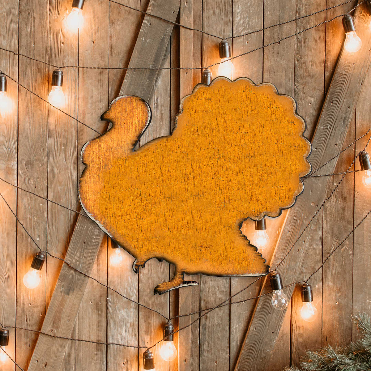 Rustic Turkey Holiday Door Decor