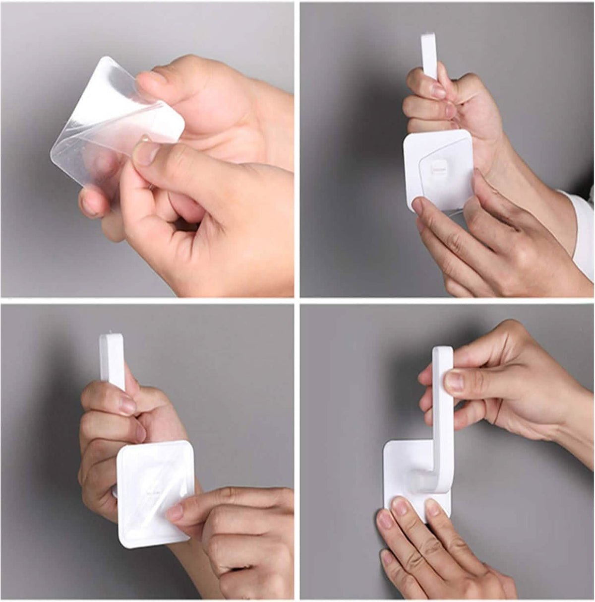 4-Pack Wall-Mount Adhesive Toilet Paper Holders
