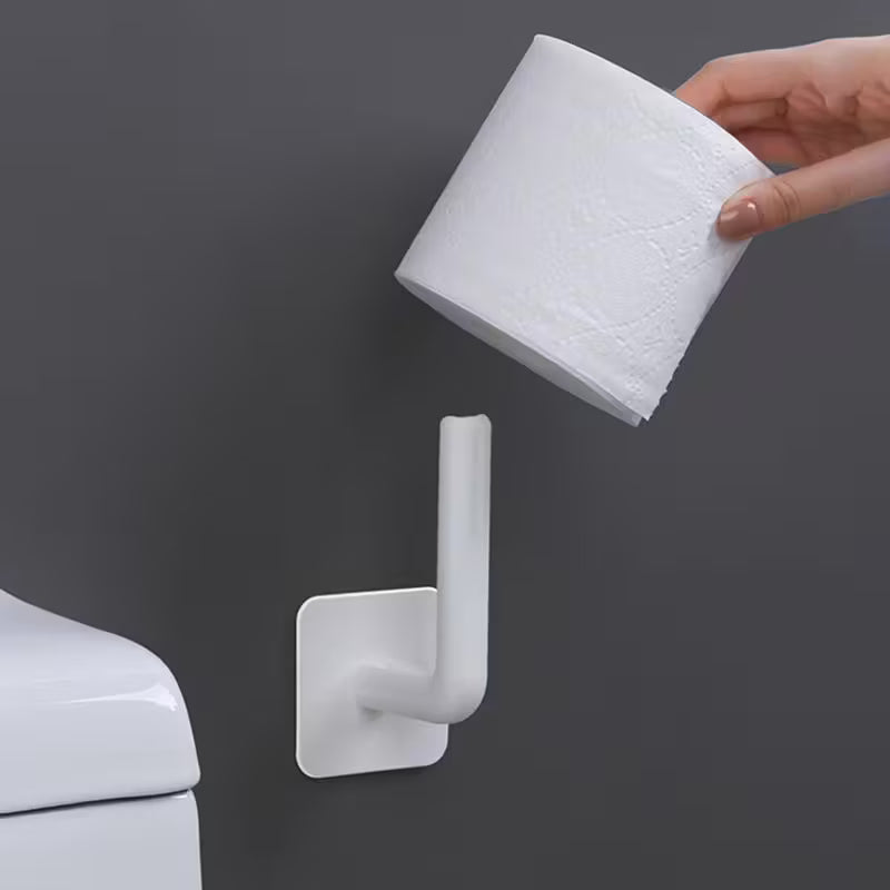 4-Pack Wall-Mount Adhesive Toilet Paper Holders