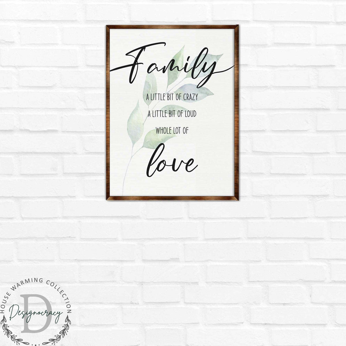 Family Love Wooden Wall Sign