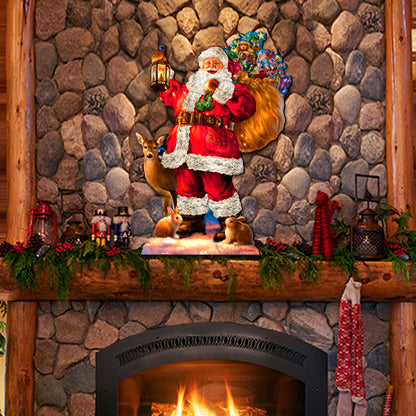 Woodland Santa Wall Door Hanger