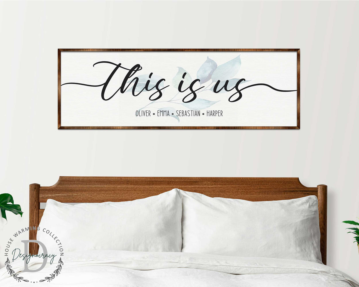 Personalized This Is Us Family Name Sign