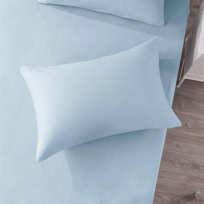 DaDa Cotton Light Sky Blue Fitted Sheet