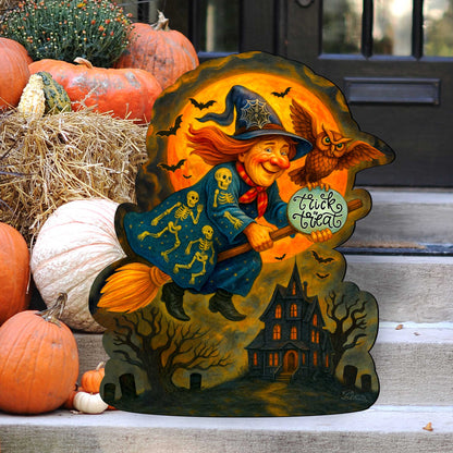 Halloween Flying Witch Door Hanger