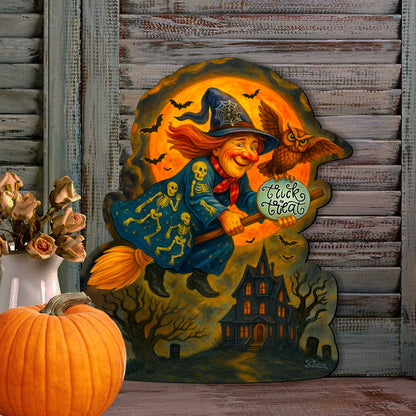 Halloween Flying Witch Door Hanger