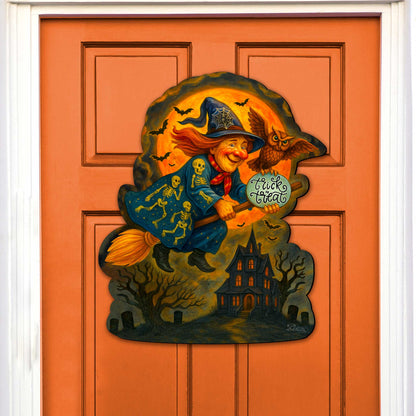 Halloween Flying Witch Door Hanger