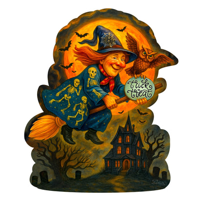 Halloween Flying Witch Door Hanger