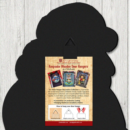 Patriotic Easter Bunny Door Hanger with Chick