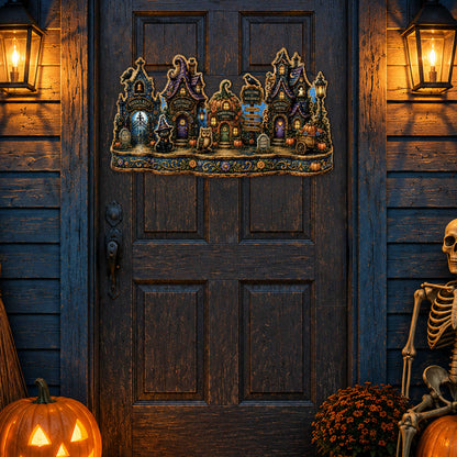 Trick or Treat Halloween Wooden Door Hanger