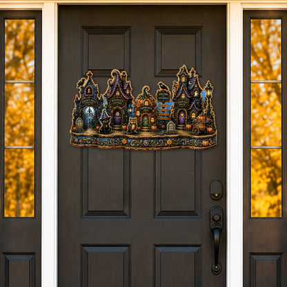 Trick or Treat Halloween Wooden Door Hanger