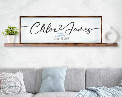 Personalized Family Names Wooden Wall Art