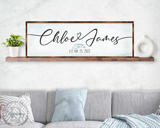 Personalized Family Names Wooden Wall Art
