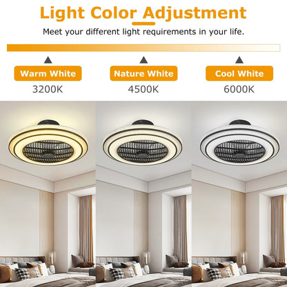 20.5-Inch LED Ceiling Fan with Remote