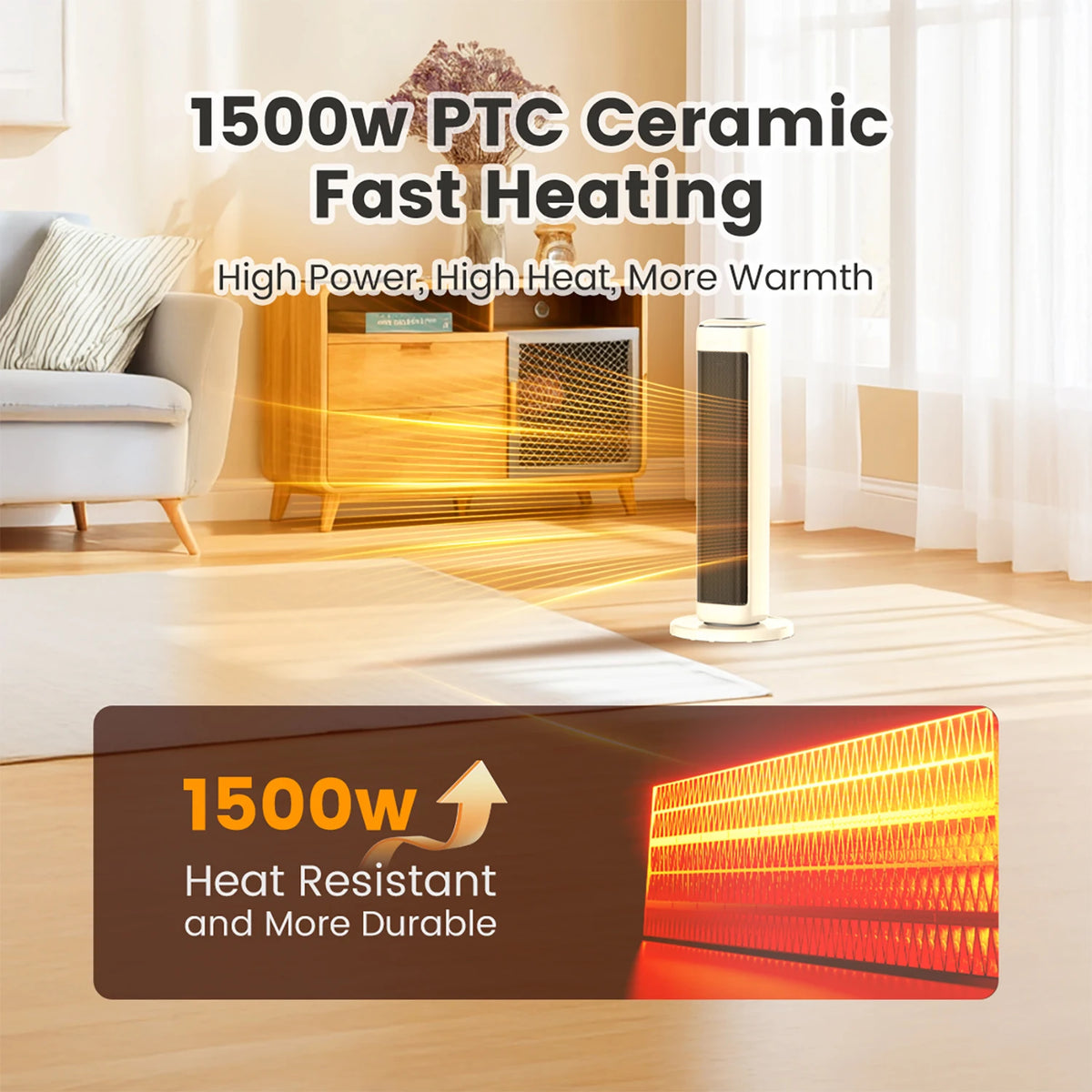 Airmate 25" Ceramic Tower Heater