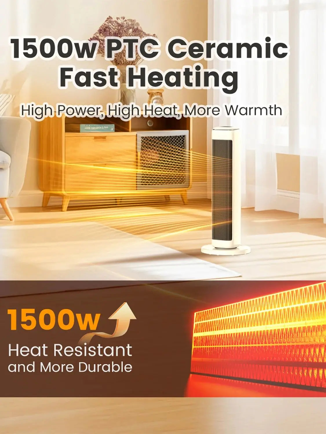 Airmate 25" Ceramic Tower Heater