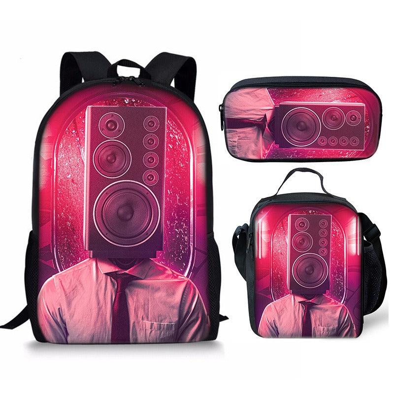Skibidi Toilet 3-Piece School Backpack Set