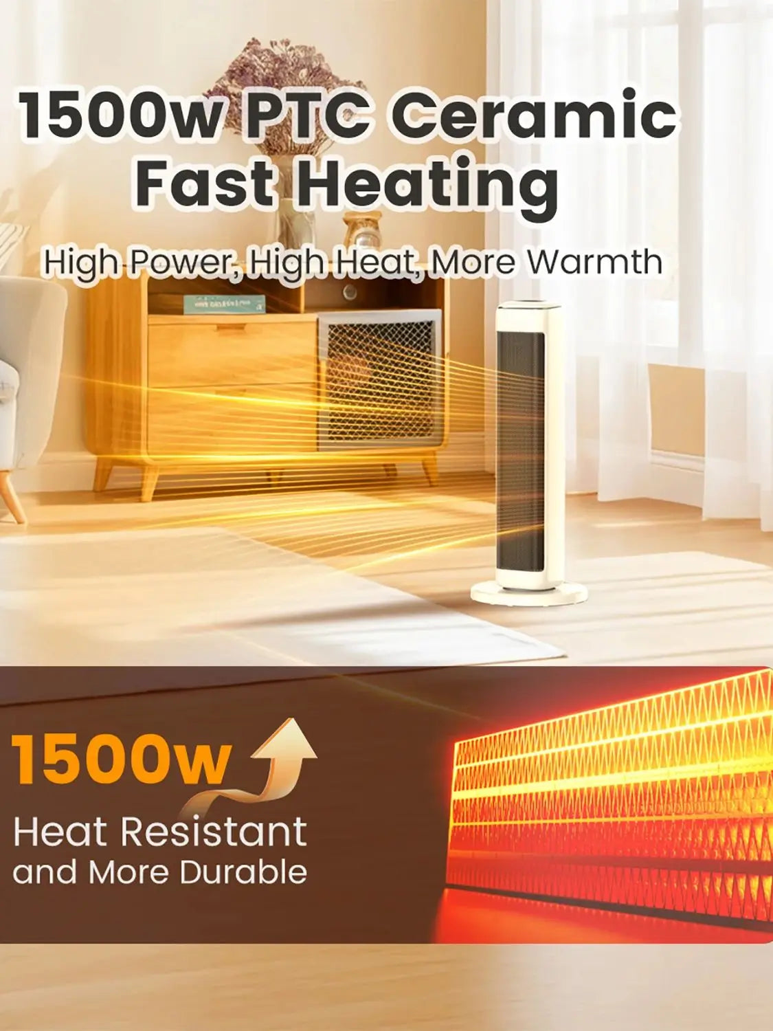 Airmate 25" Ceramic Tower Heater