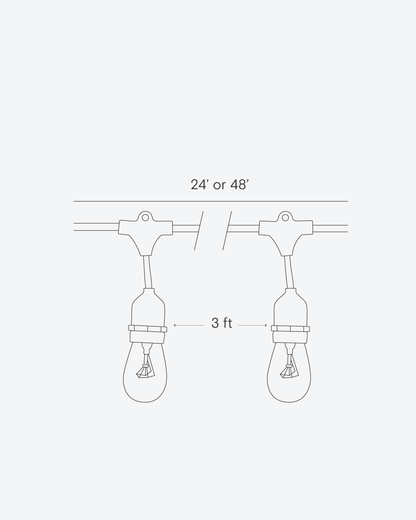 Ambience Incandescent Plug-in String Lights 11W