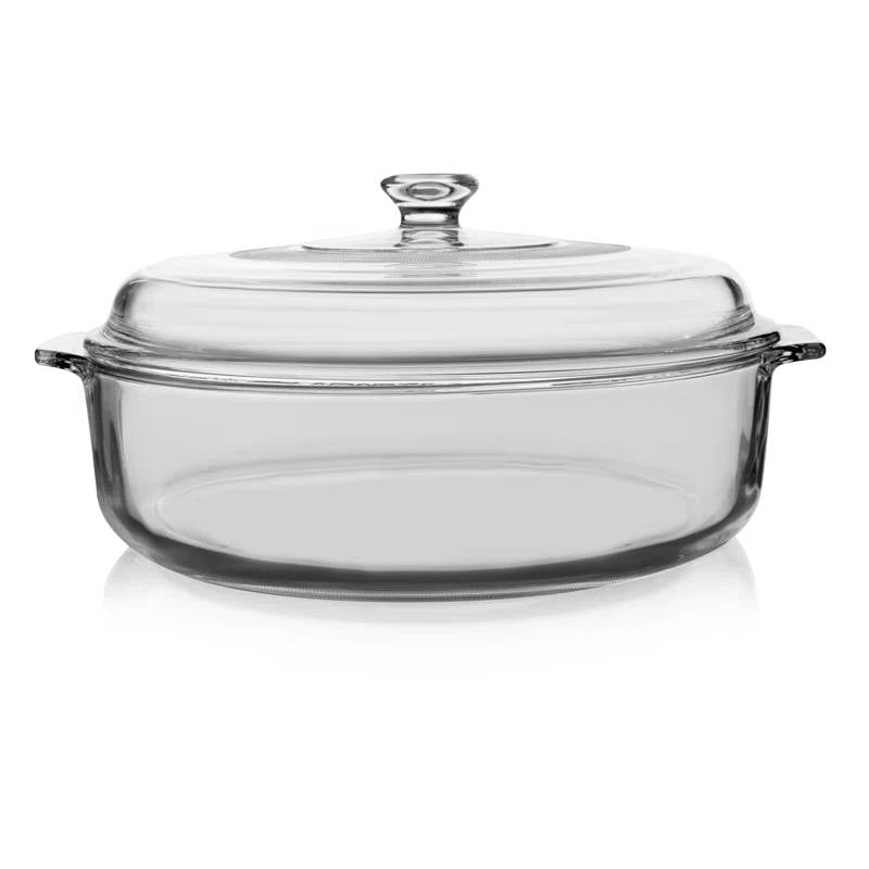 3-Quart Glass Bakeware Casserole Dish Dutch Oven