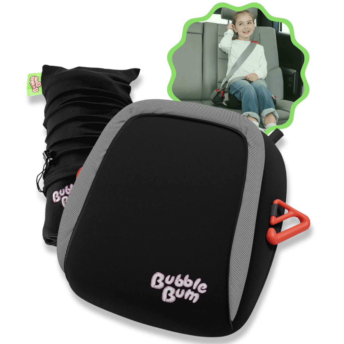 BubbleBum Inflatable Travel Booster Seat, Ages 4–11