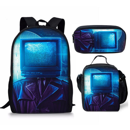 Skibidi Toilet 3-Piece School Backpack Set