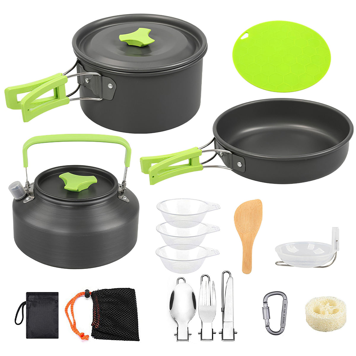 16-Piece Camping Cookware Set